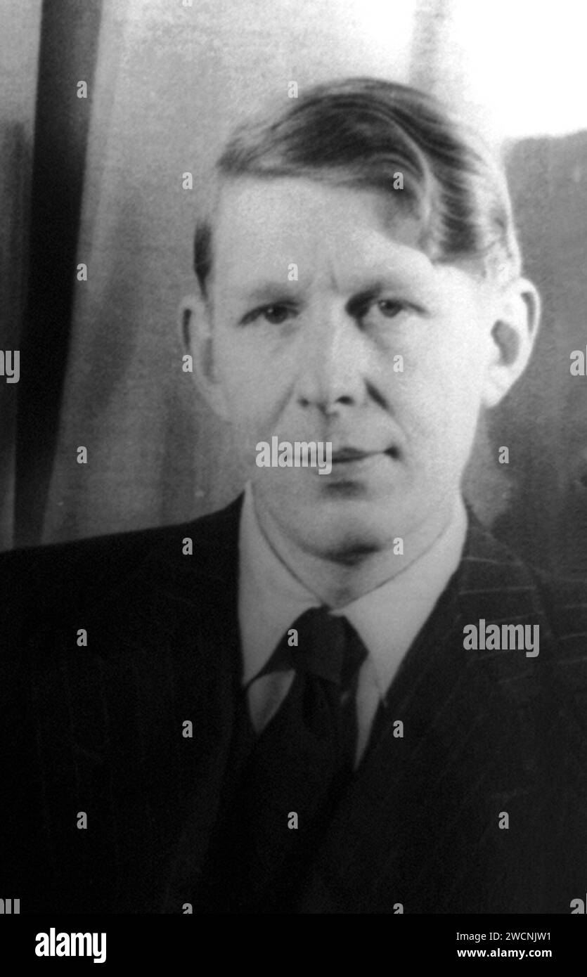 W.H. Auden, Wystan Hugh Auden (1907–1973) britisch-amerikanischer Dichter. Stockfoto