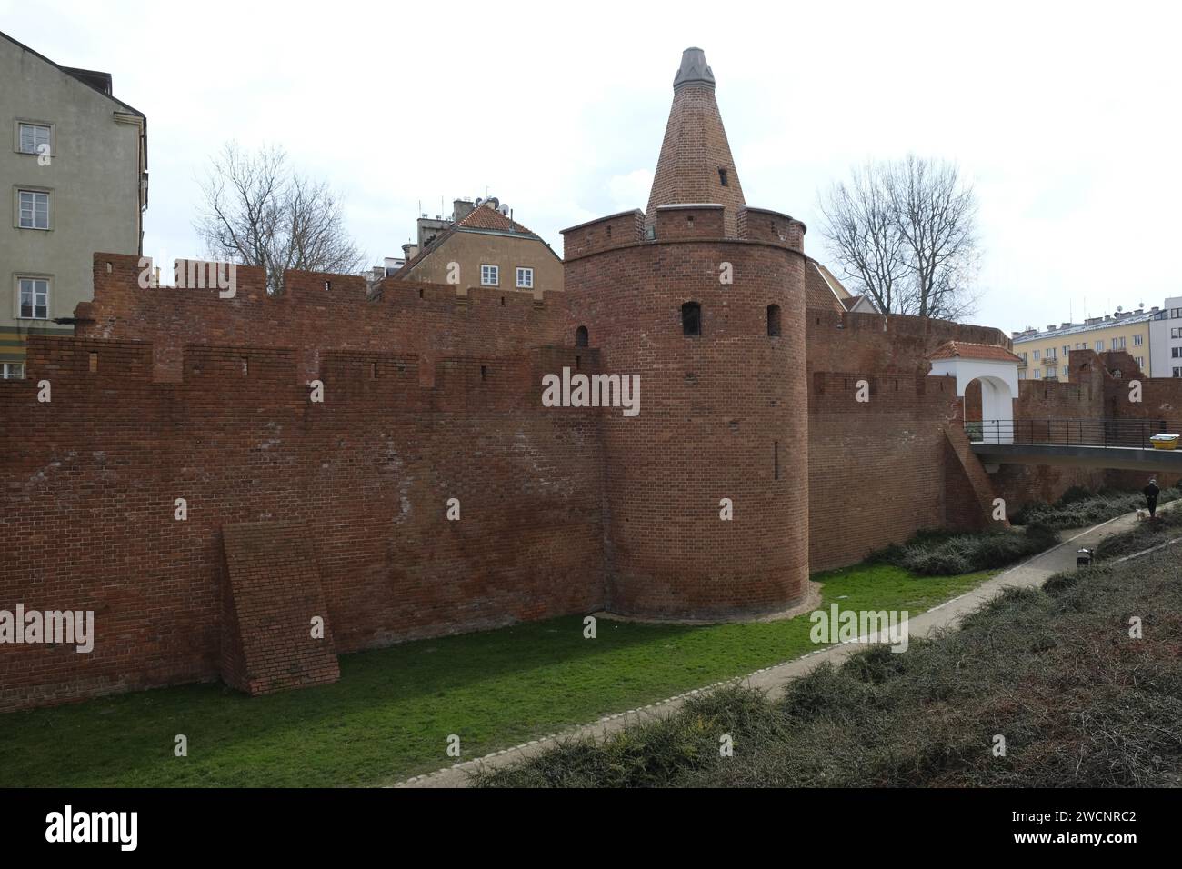 Barbakan Festung, Stare Miasto Altstadt, Warschau, Polen, Europa Stockfoto