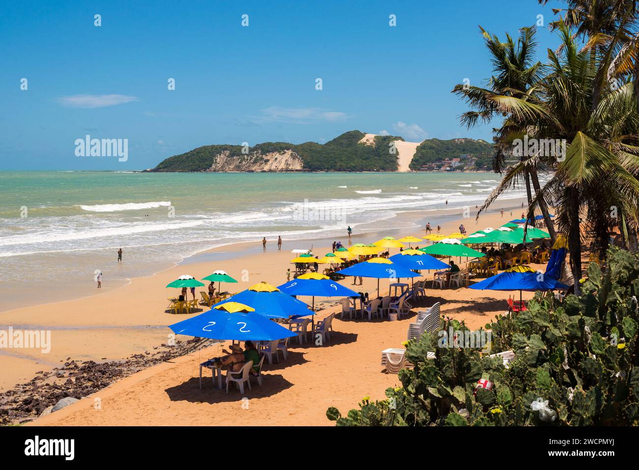 Ponta Negra Beach in Natal City, Brasilien Stockfoto