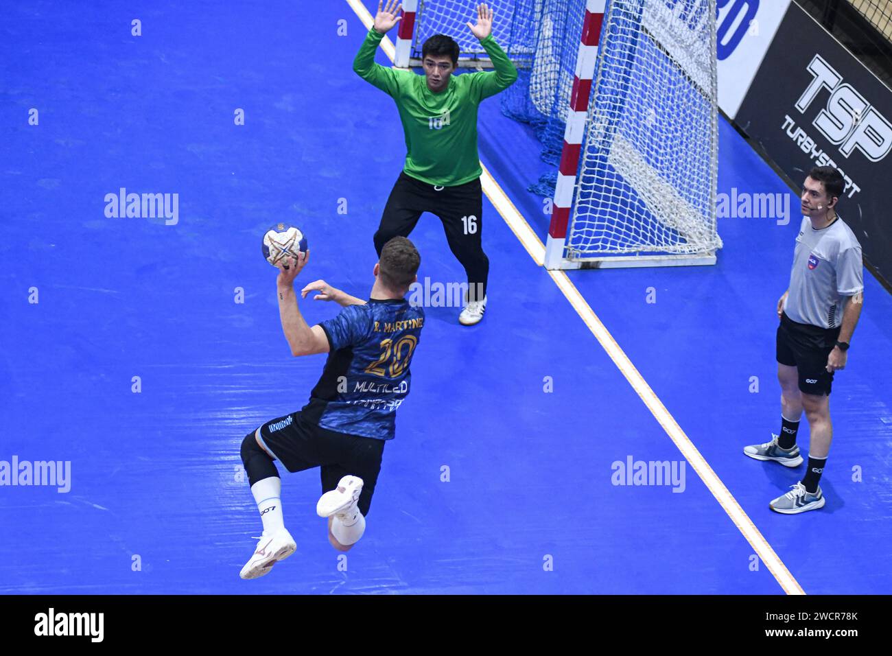 Ramiro Martinez (Argentinien). Torneo Sur-Centro Handball. Buenos Aires, Argentinien Stockfoto