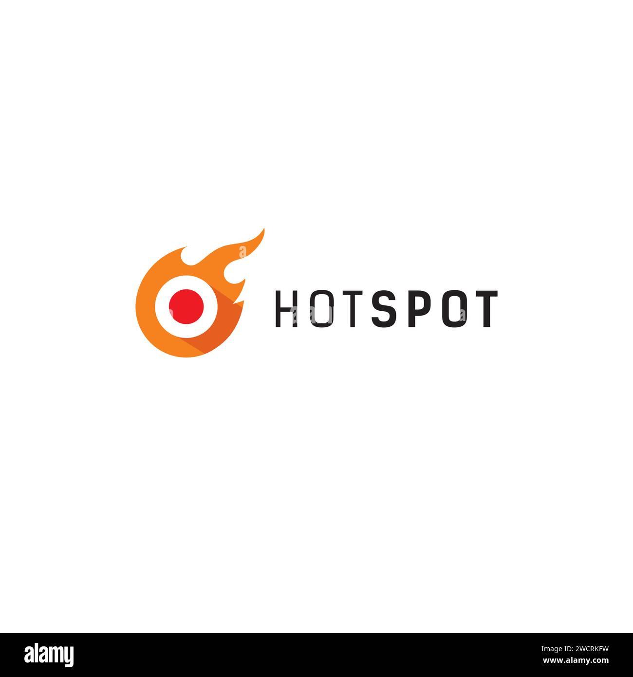 Hotspot-Logo. Brandvektor-Illustration Stock Vektor