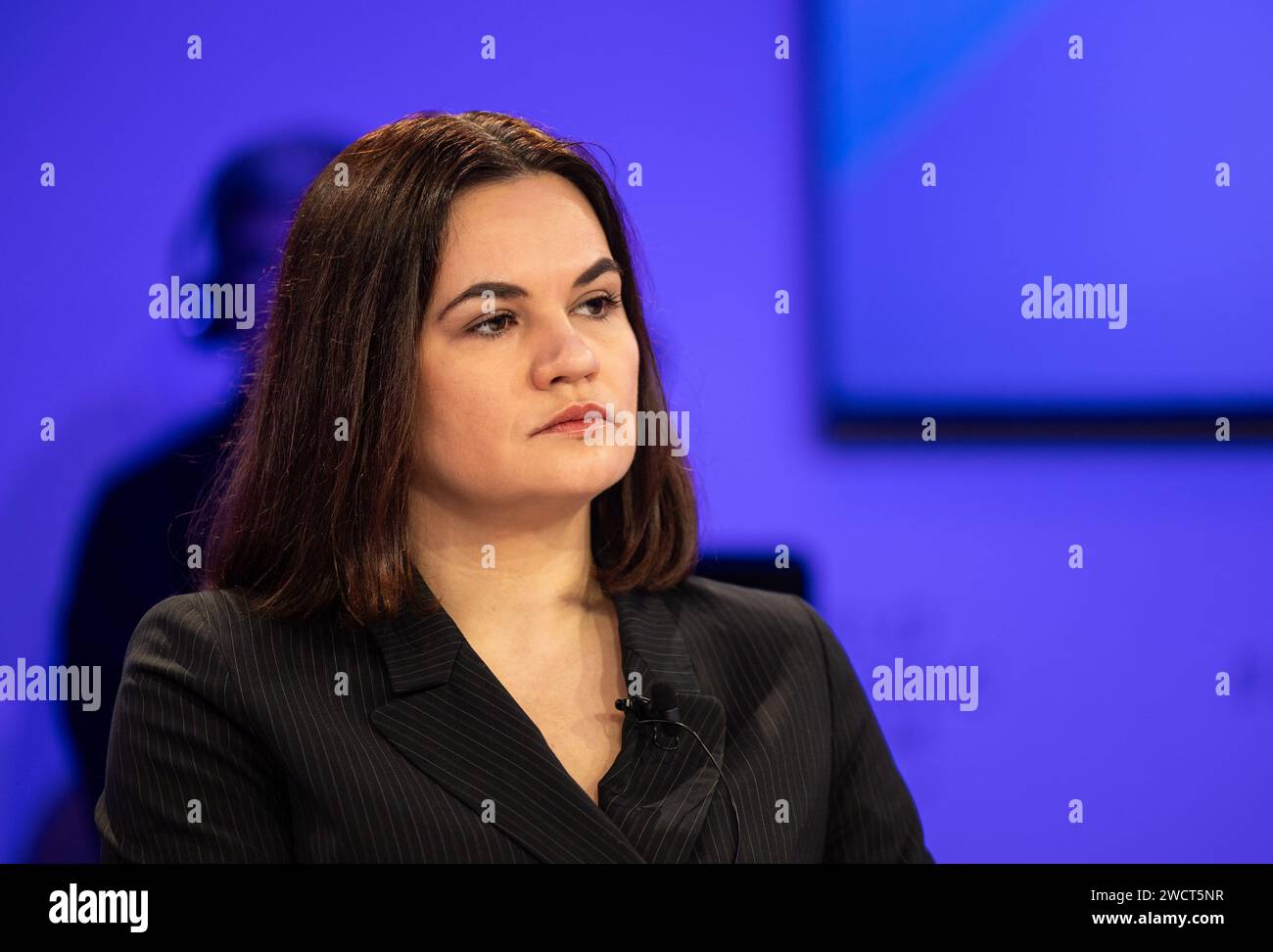 Davos, Schweiz. Januar 2024. Svetlana Tichanowskaja, belarussische