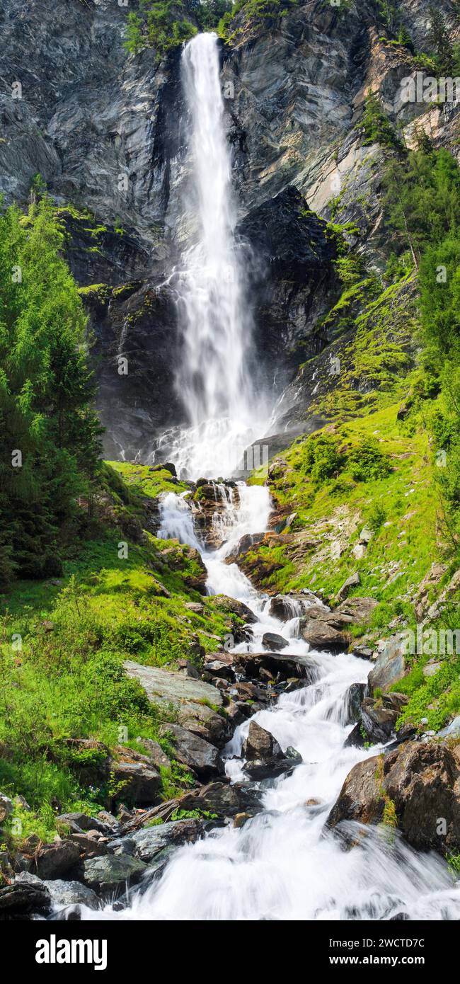 Jungfernsprung - 130 m, Österreichische Alpen, Österreich Stockfoto