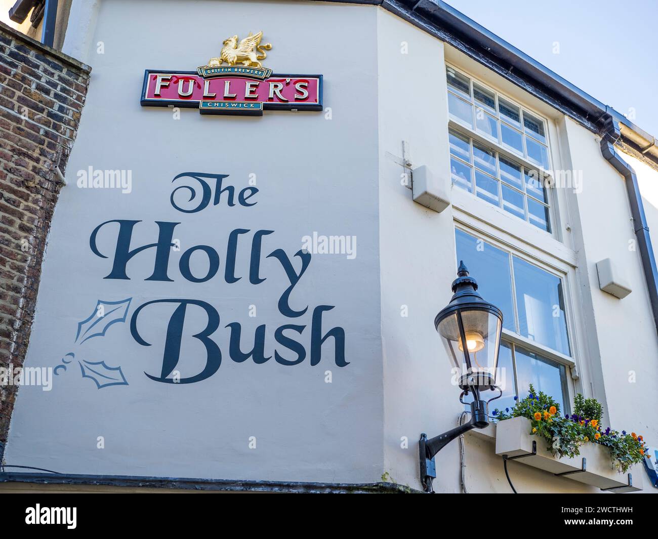 The Holly Bush Pub, A Fullers Pub, Hampstead, Camden, London, England, Großbritannien, GB. Stockfoto