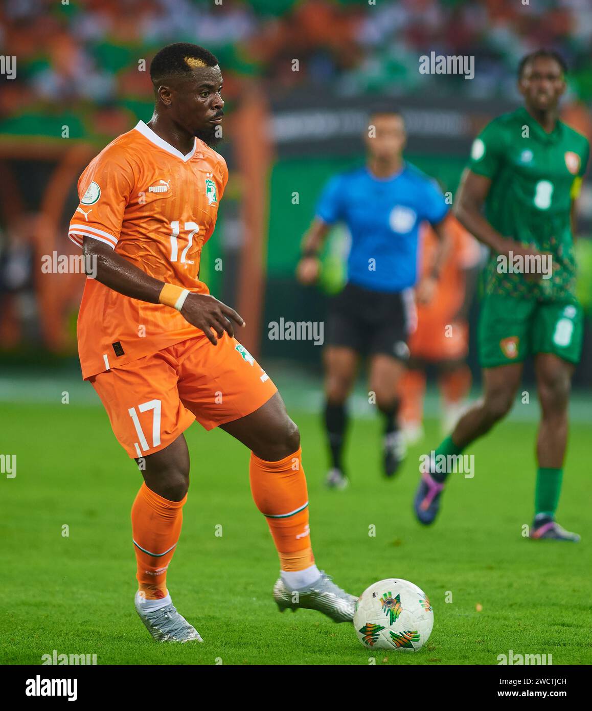 Serge Aurier während des Gruppenspiels zwischen der Elfenbeinküste und Bissau Guinea Stockfoto
