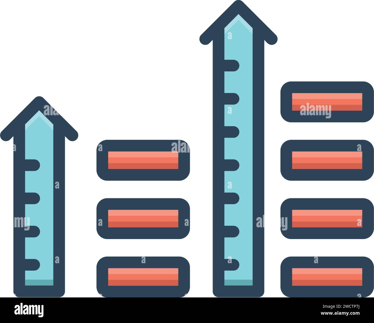 Symbol für Ebene, Maßstab Stock Vektor