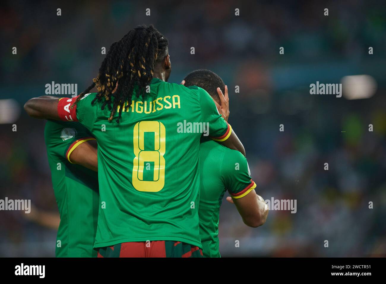 Frank Magri und Zambo Anguissa feiern das Tor von Franck Magri Stockfoto