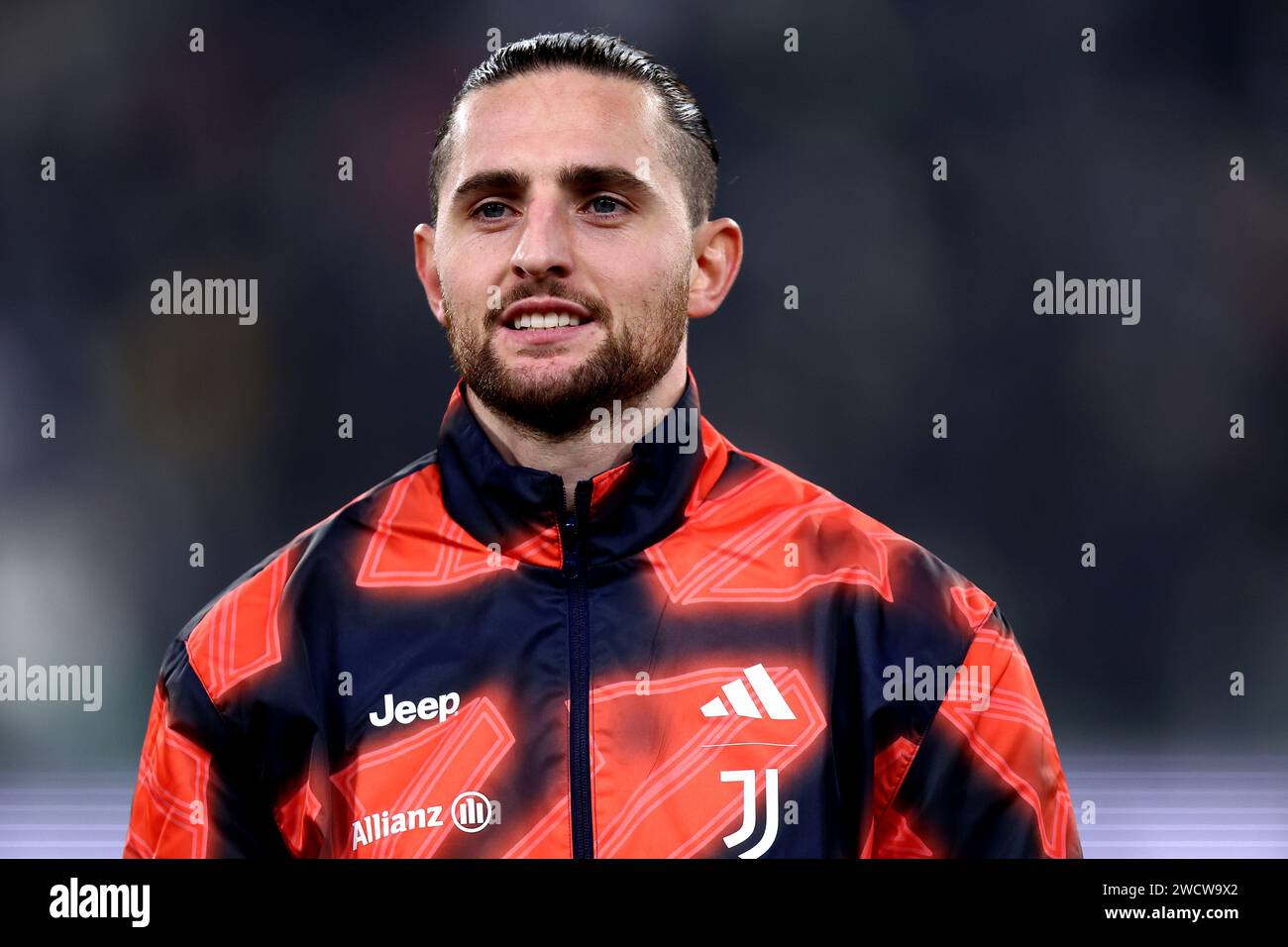 Turin, Italien. Januar 2024. Adrien Rabiot vom Juventus FC sieht beim