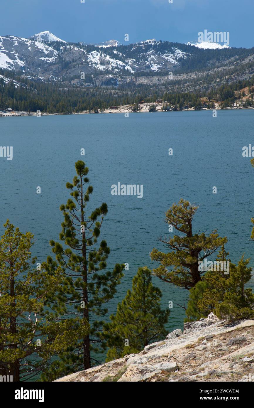 Untersee-Echo von Pacific Crest Trail, Lake Tahoe Basin National Forest, Kalifornien Stockfoto