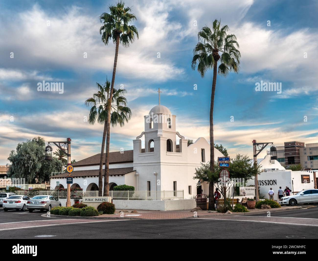 Adobe Mission in Scottsdale, Phoenix, Arizona, USA Stockfoto