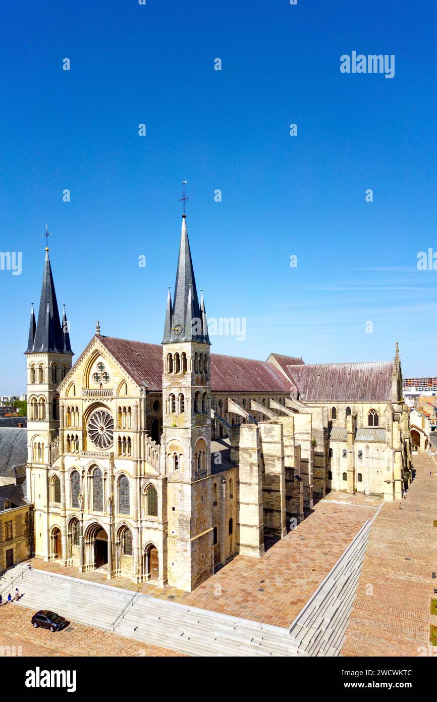 Frankreich, Marne, Reims, Saint Remi Basilica als Weltkulturerbe der UNESCO gelistet Stockfoto