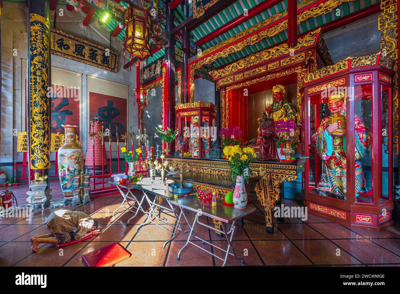 Vietnam, Ho-Chi-Minh-Stadt (Saigon), Bezirk Cholon, Ong-buddhistischer chinesischer Tempel Stockfoto