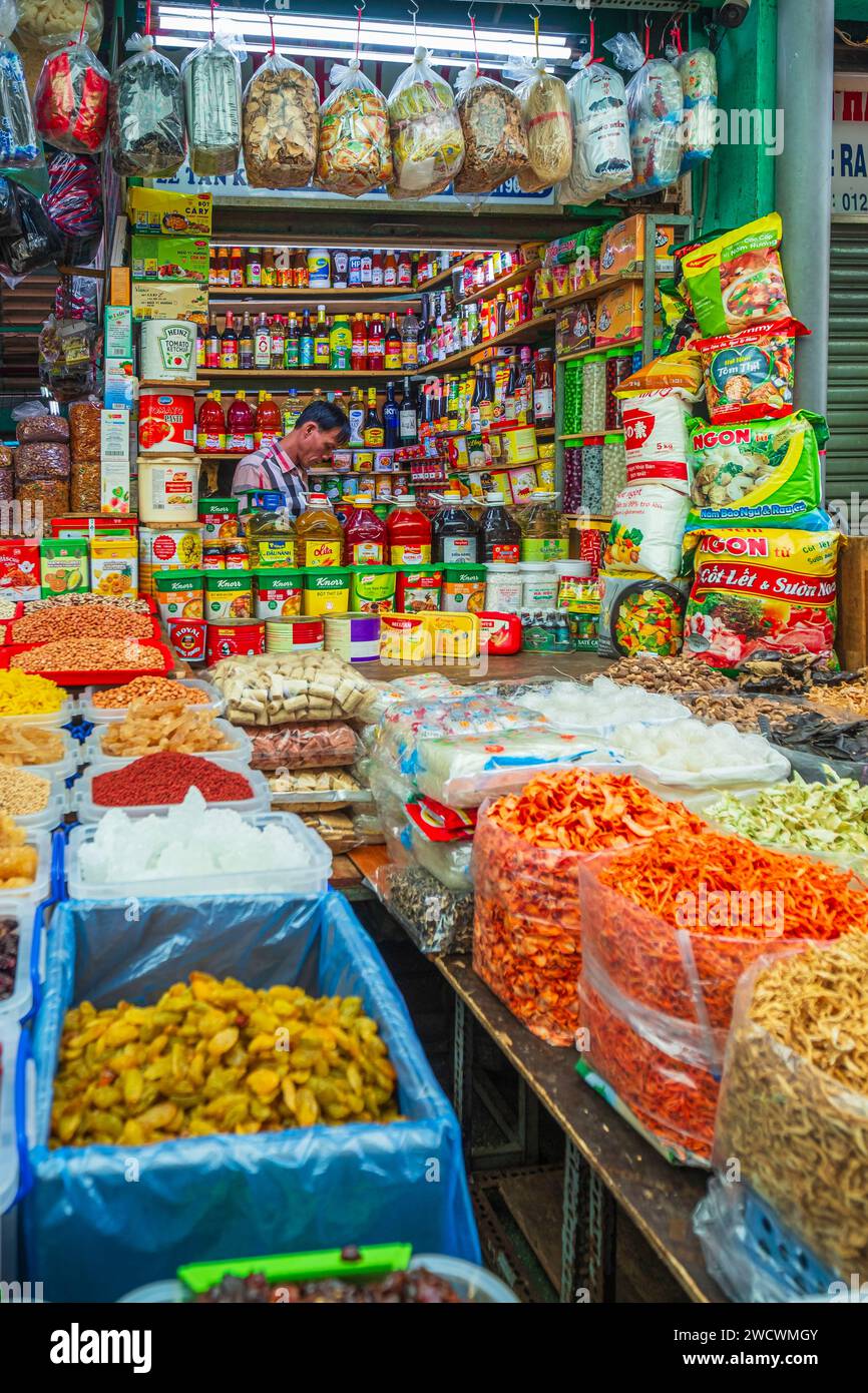 Vietnam, Ho-Chi-Minh-Stadt (Saigon), Cholon Bezirk Binh Tay Markt Stockfoto