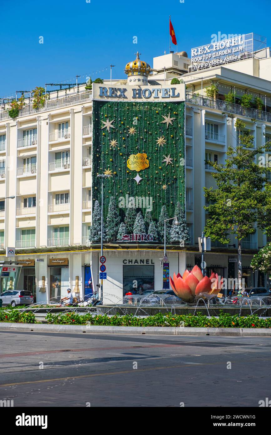 Vietnam, Ho Chi Minh City (Saigon), District 1, Ben Nghe Gegend, luxuriöses Rex Saigon Hotel Stockfoto