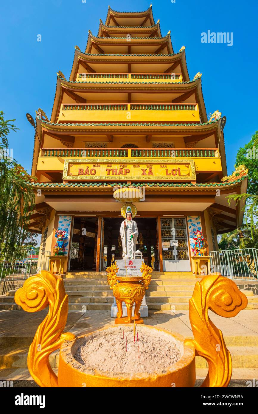 Vietnam, Ho Chi Minh City (Saigon), Tan Binh District, Giac Lam buddhistische Pagode aus dem Jahr 1744, einer der ältesten Tempel der Stadt Stockfoto