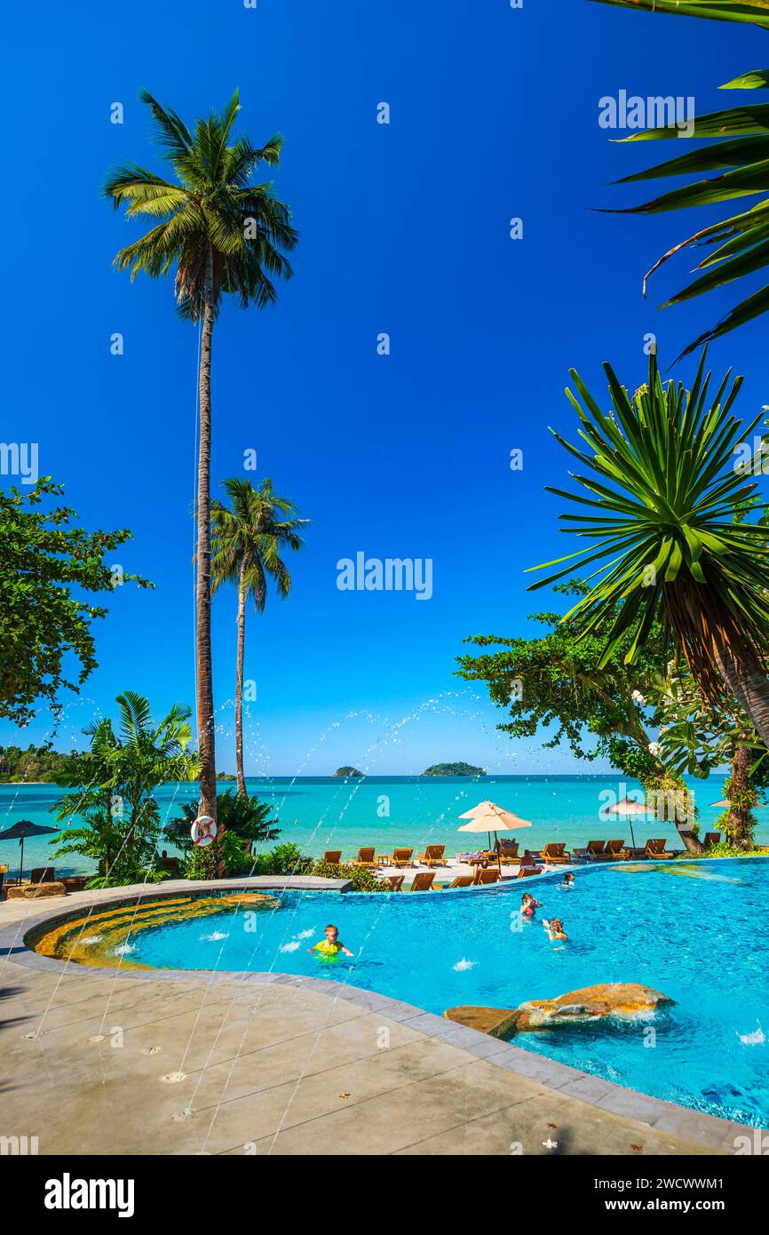 Thailand, Provinz trat, Insel Ko Chang, Strand Kai Bae, Luxushotel Sylvan Ko Chang Stockfoto