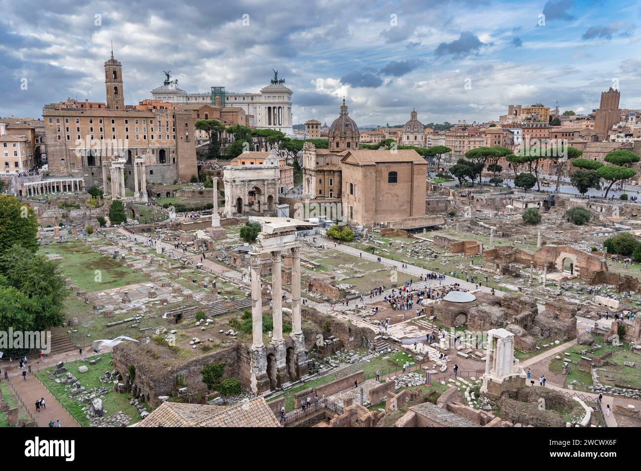 Italien, Latium, Rom, Forum Romanum Stockfoto