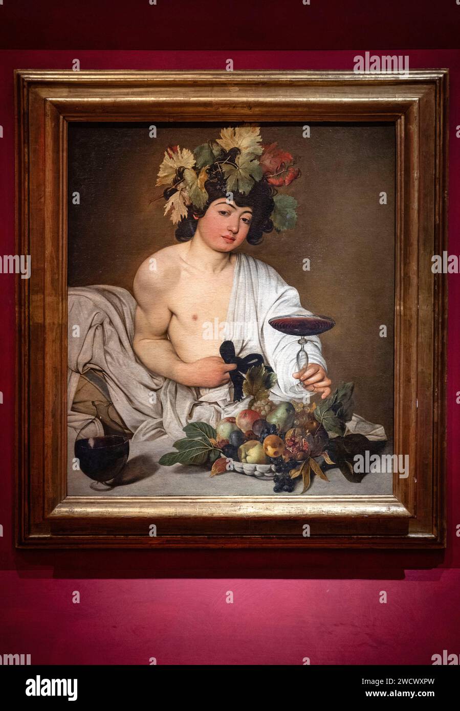 Italien, Toskana, Florenz, Galleria degli Uffizien, Bacchus, Caravage Stockfoto