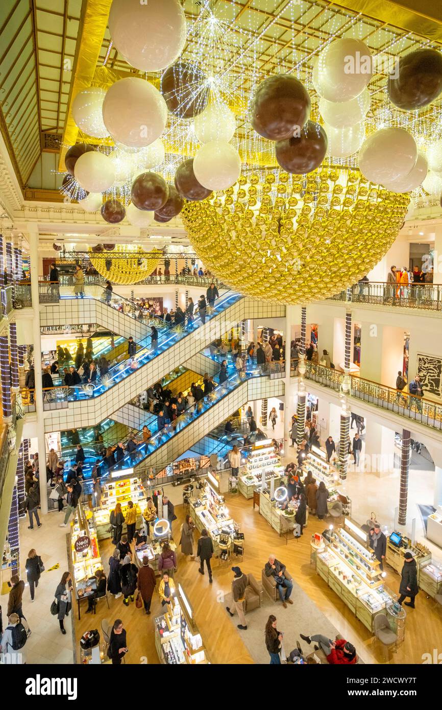 Frankreich, Paris, das Geschäft von Bon Marche, während der Weihnachtsferien Stockfoto