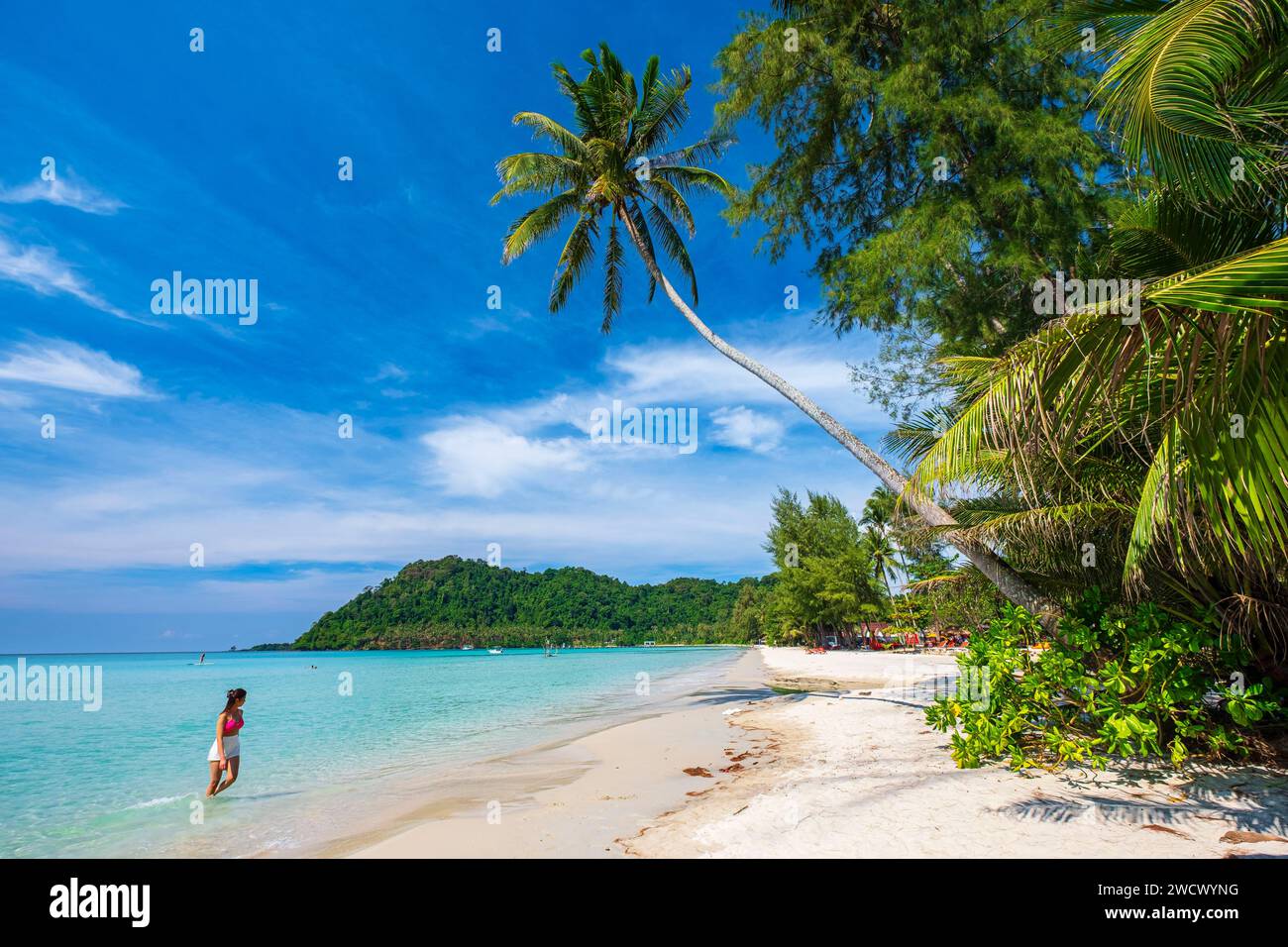 Thailand, Provinz trat, Insel Ko Kood (oder Ko Kut), Ao Phrao Beach Stockfoto