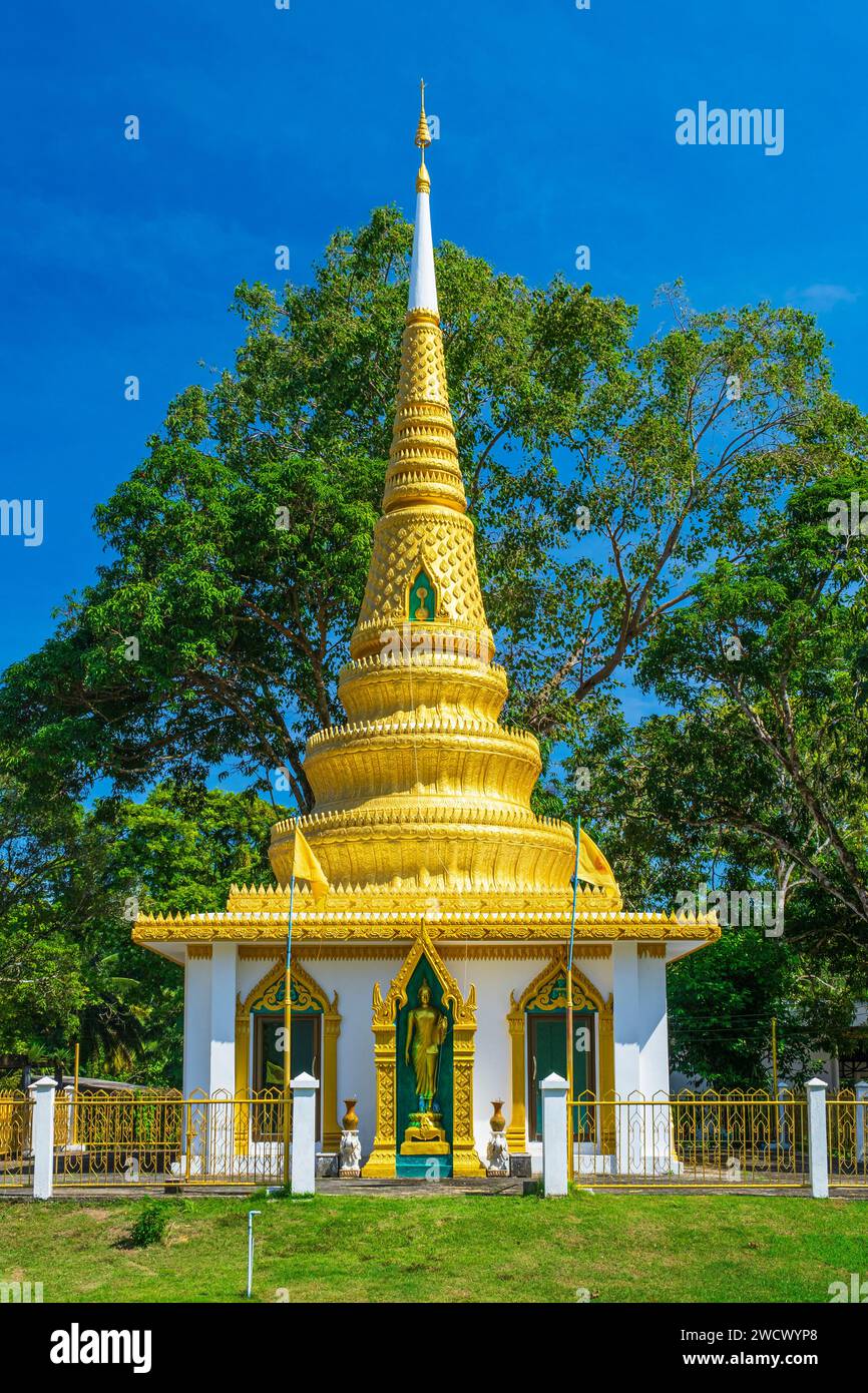 Thailand, Provinz trat, Insel Ko Kood (oder Ko Kut), buddhistischer Tempel Wat Rat Bamrung Stockfoto