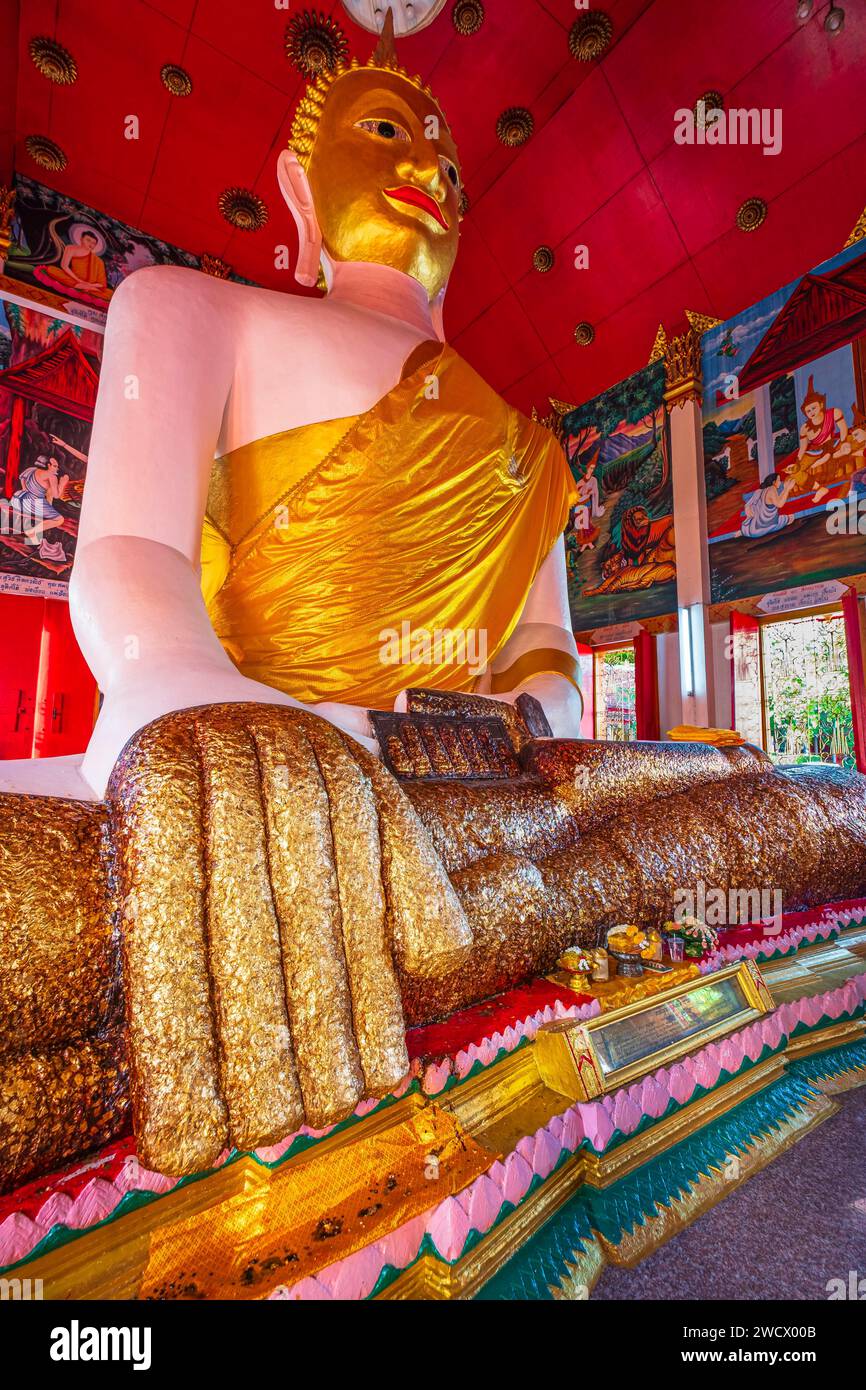 Thailand, Bangkok, Bezirk Lat Krabang, Wat Lat Krabang buddhistischer Tempel Stockfoto
