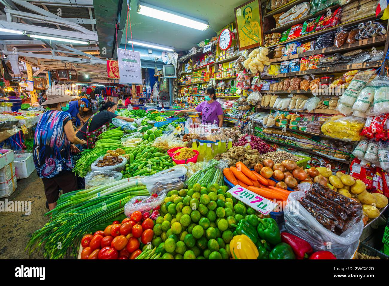 Thailand, Chanthaburi, Namphu Markt Stockfoto