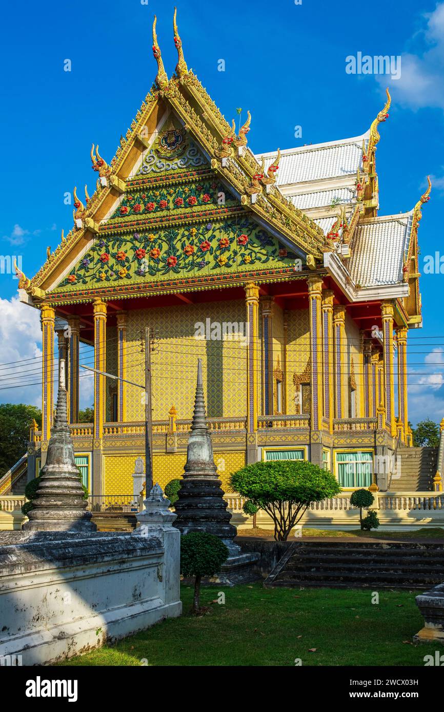 Thailand, Chanthaburi, Wat Phai Lom Königlicher Tempel Stockfoto