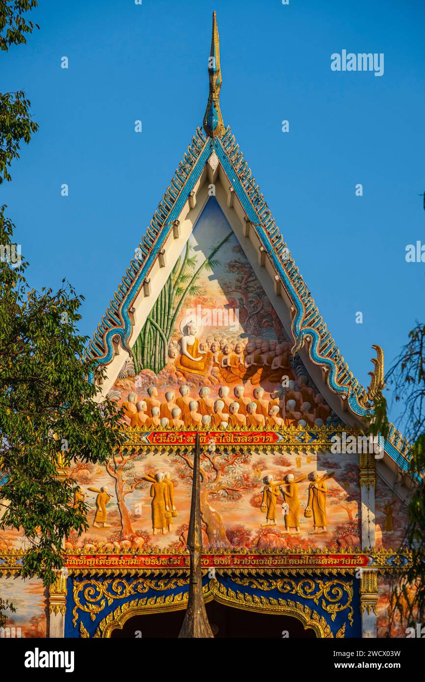 Thailand, Chanthaburi, buddhistischer Tempel Wat Chan Tanaram Stockfoto