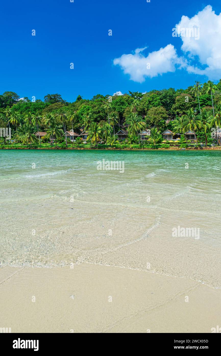 Thailand, trat Provinz, Ko Kood (oder Ko Kut) Insel, Klong Chao Beach (oder Klong Jao), Away Koh Kood Resort Hotel Stockfoto