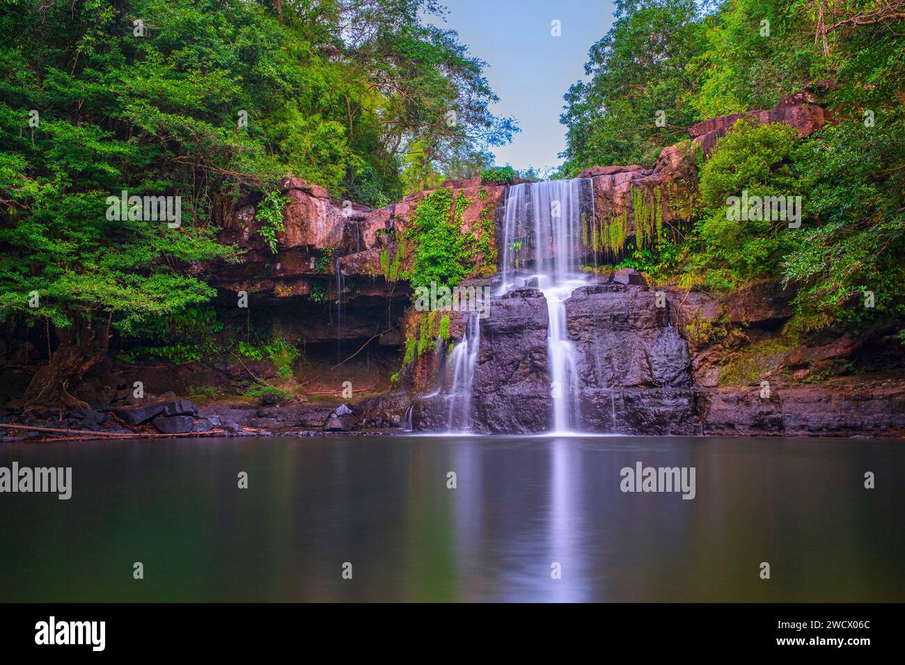 Thailand, Provinz trat, Insel Ko Kood (oder Ko Kut), Wasserfall Khlong Chao Stockfoto