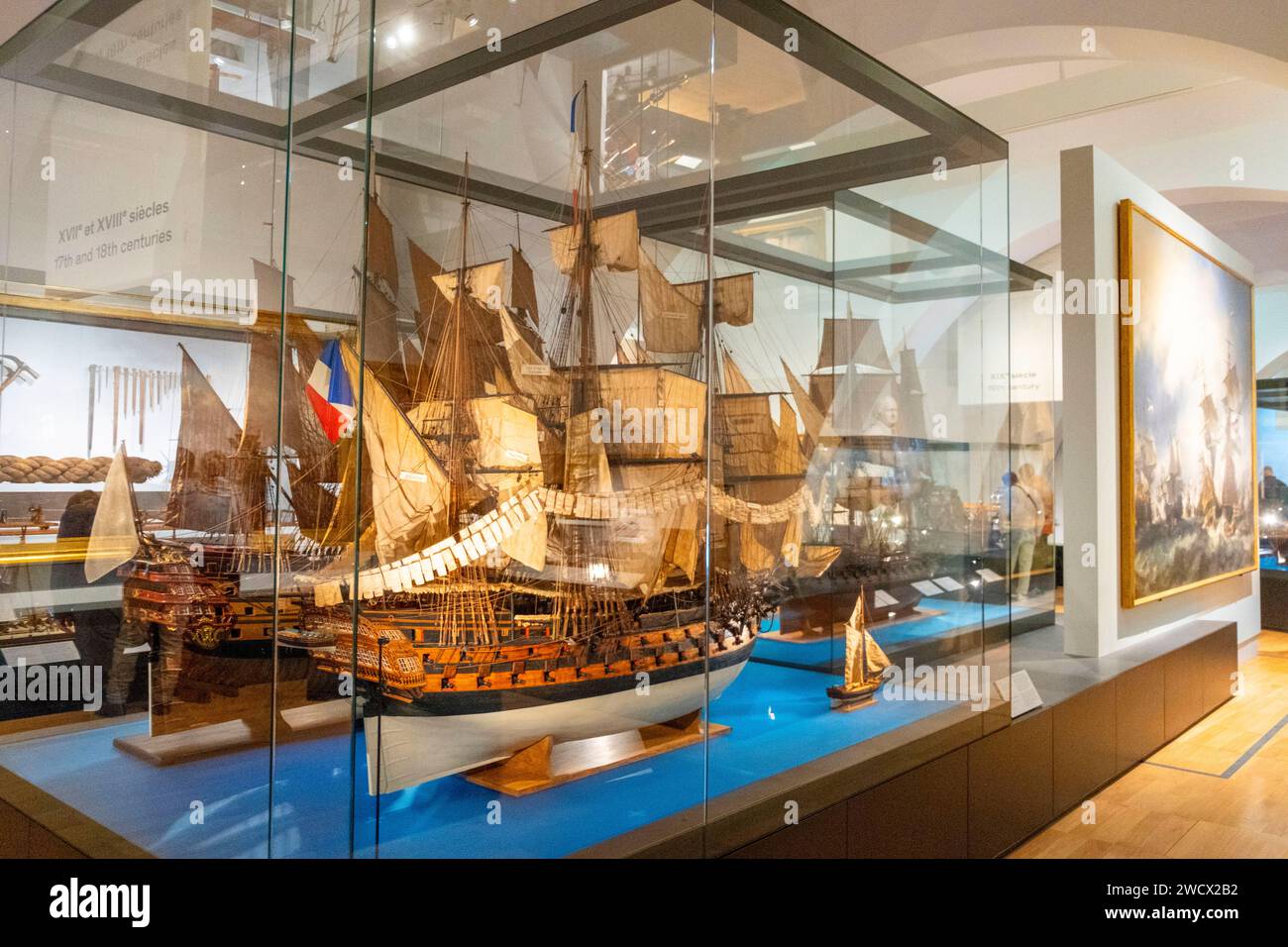 Frankreich, Paris, Palais de Chaillot, Passy-Flügel, Marine Museum Stockfoto