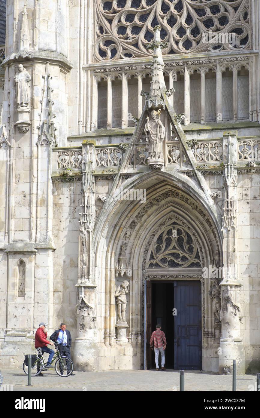 Frankreich, Nord, Dunkirk, Kirche Saint-Eloi, Fassade aus dem Ende des 19. Jahrhunderts Stockfoto