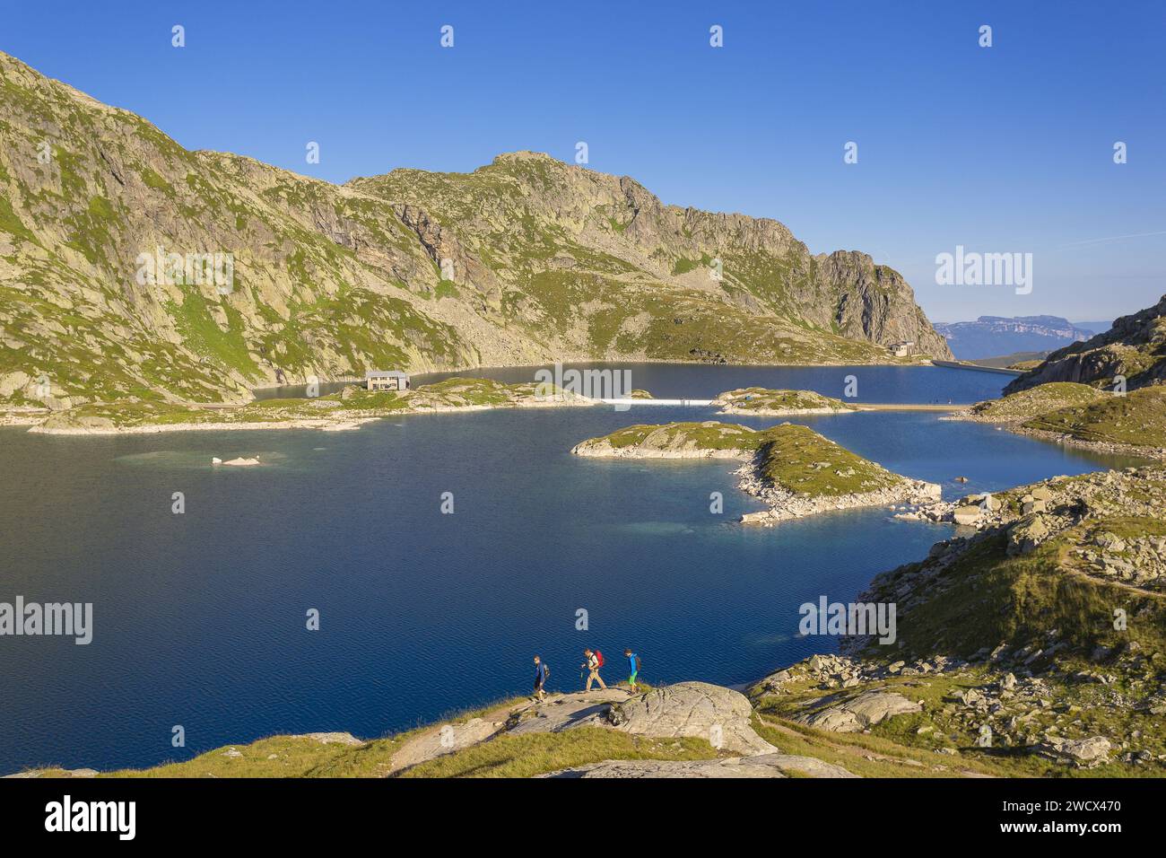 Frankreich, Isere, (38) Belledonne-Massiv, GR 738, Wanderung um die 7 Laux-Seen Stockfoto