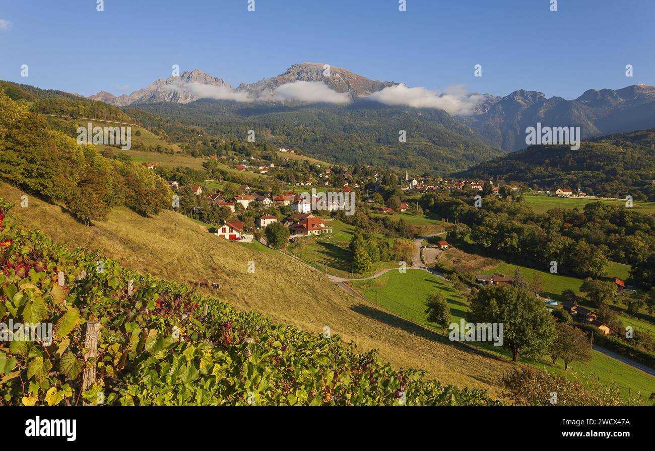 Frankreich, Isere (38), Belledonne Massif, das Dorf Revel Stockfoto