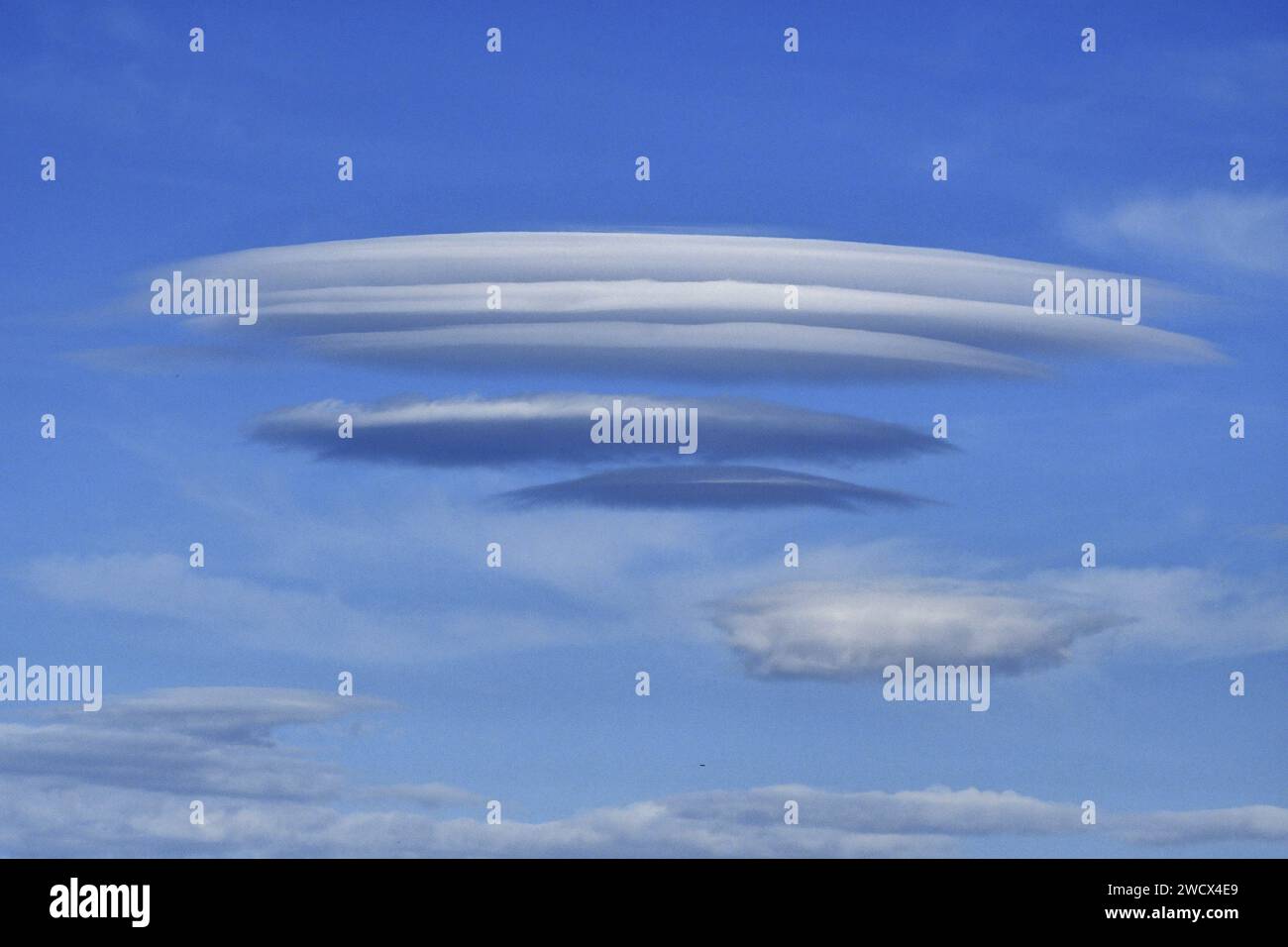 Frankreich, Doubs, Lentikularwolke Stockfoto