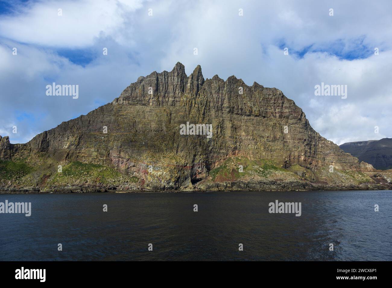 Dänemark, Färöer, Vagar, Tindholmur Stockfoto