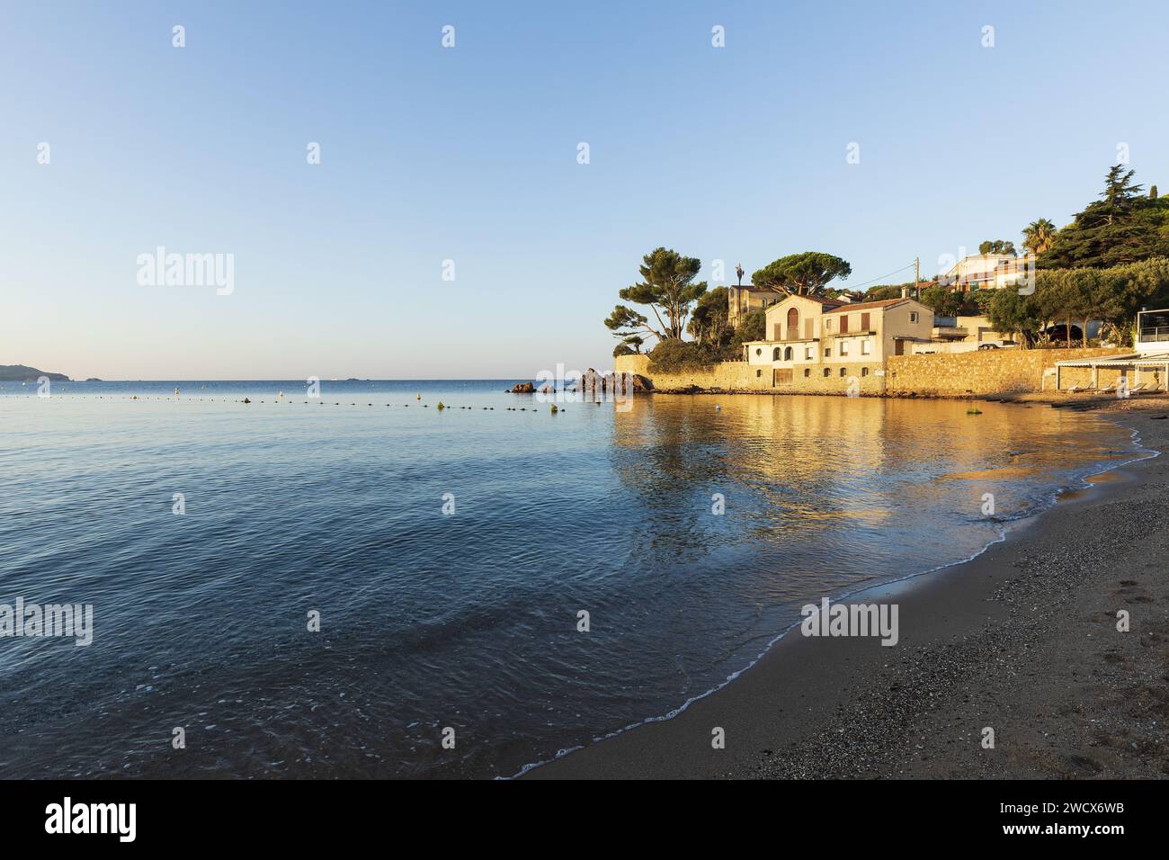Frankreich, Var, Carqueiranne, Pradon Beach Stockfoto