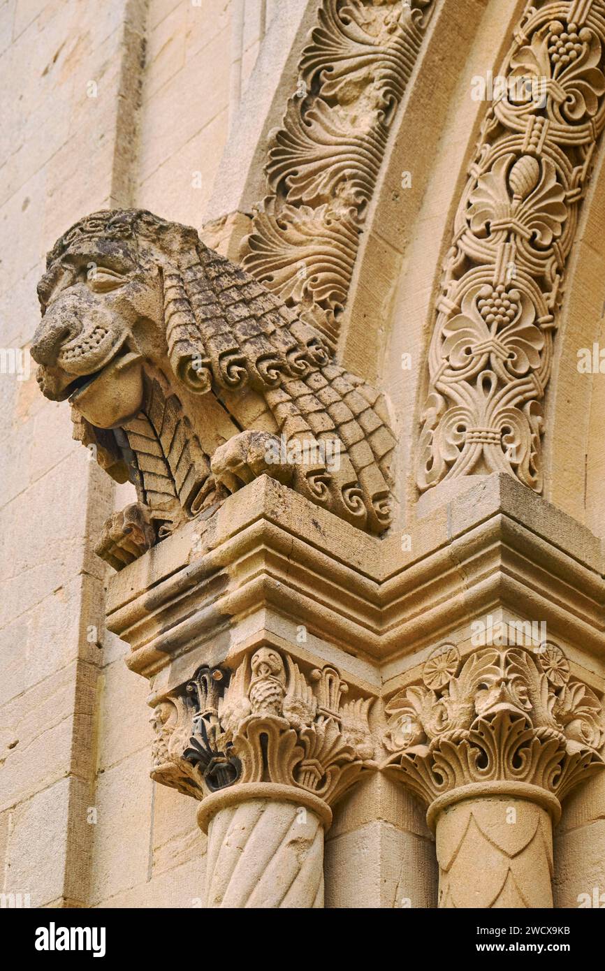 Frankreich, Mosel, Gravelotte, der Saal of Remembrance, ein Denkmal zum Gedenken an die deutschen Kämpfer des Krieges von 1870, das Portal Stockfoto