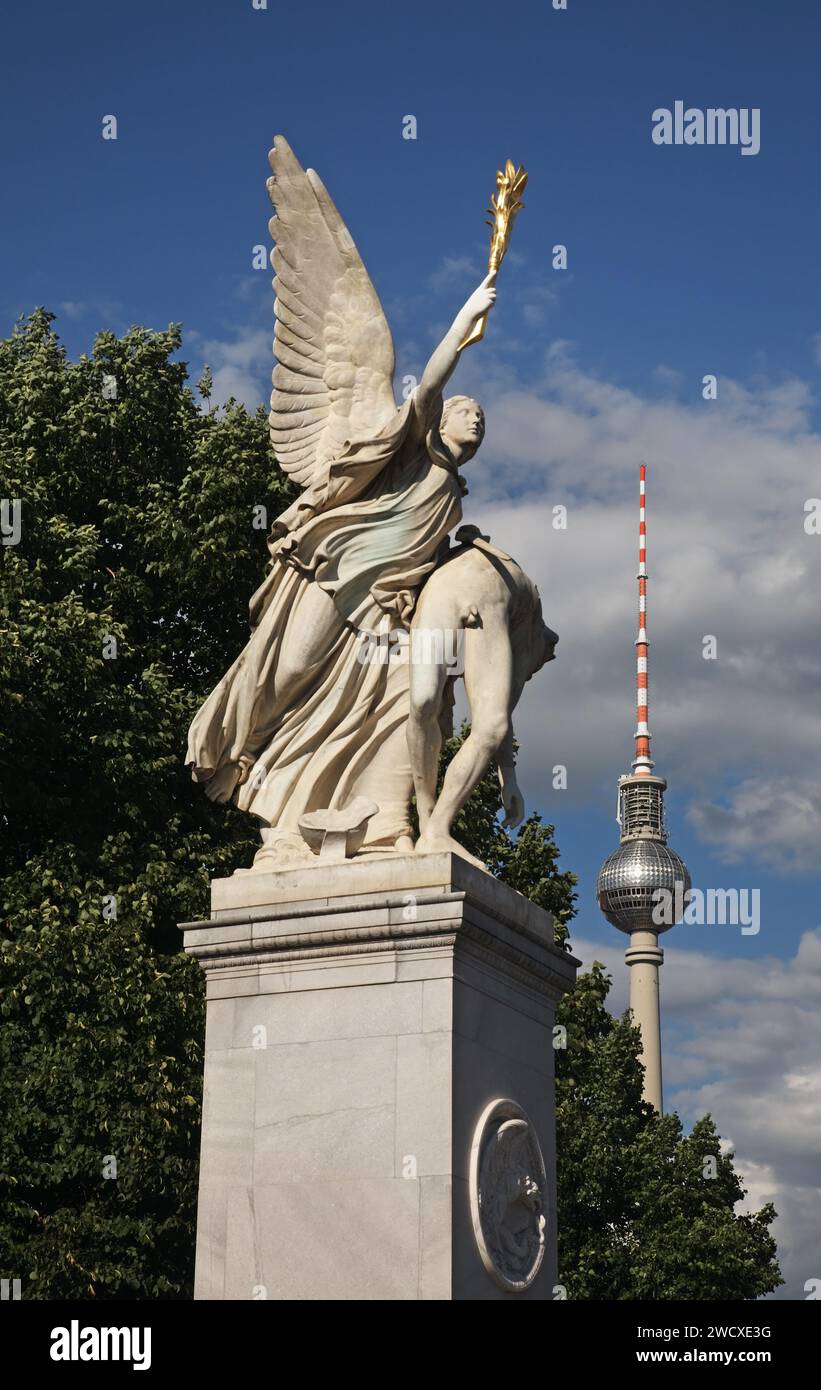 Die Schlossbrücke in Berlin. Deutschland Stockfoto