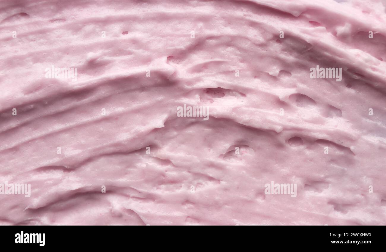 Natürlicher Körper Butter Creme Textur Hintergrund. Bio-Kosmetik. Stockfoto
