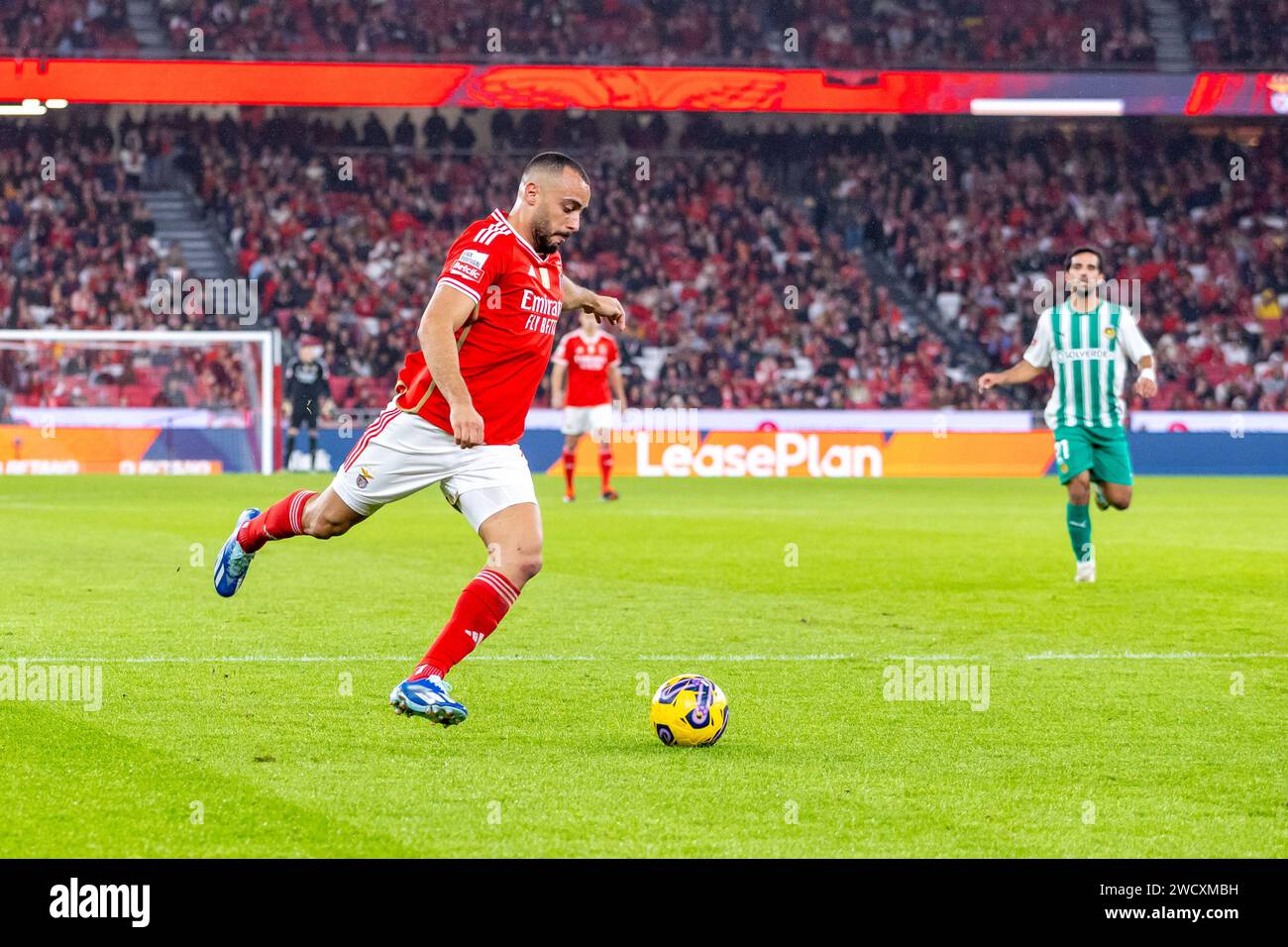 Arthur Cabral von SL Benfica wurde 2023/24 beim Spiel zwischen Benfica und Rio Ave in der Liga Portugal im Estádio do Sport Lisboa e Benfica gesehen. Endpunktzahl: Benfica 4 - 1 Rio Ave. (Foto: Nuno Branco / SOPA Images/SIPA USA) Stockfoto