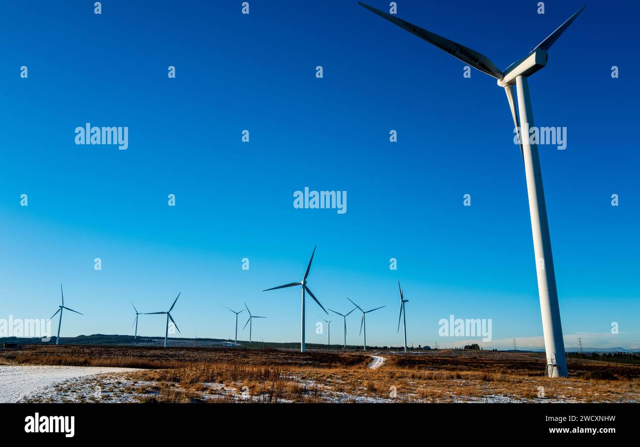 Pateshill Wind Farm, West Lothian, Schottland Stockfoto