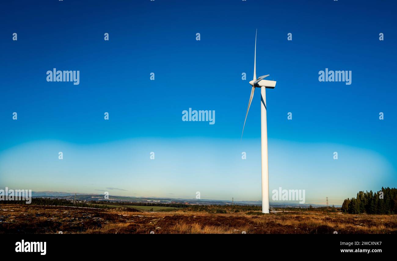 Pateshill Wind Farm, West Lothian, Schottland Stockfoto