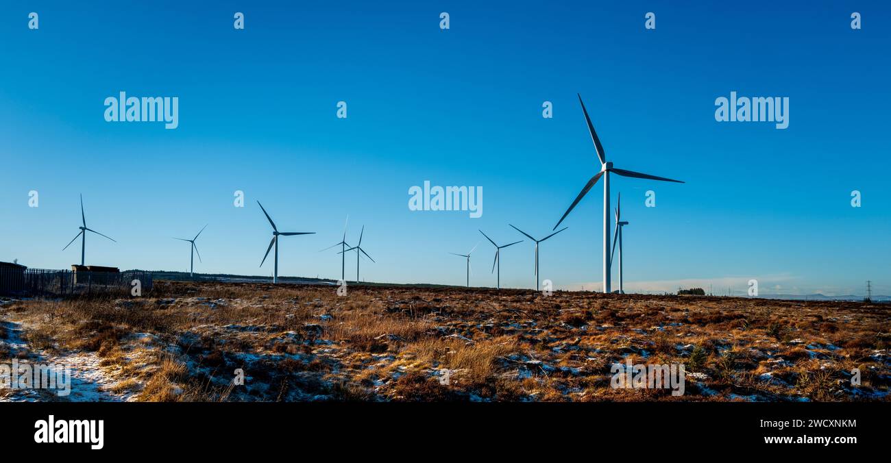 Pateshill Wind Farm, West Lothian, Schottland Stockfoto