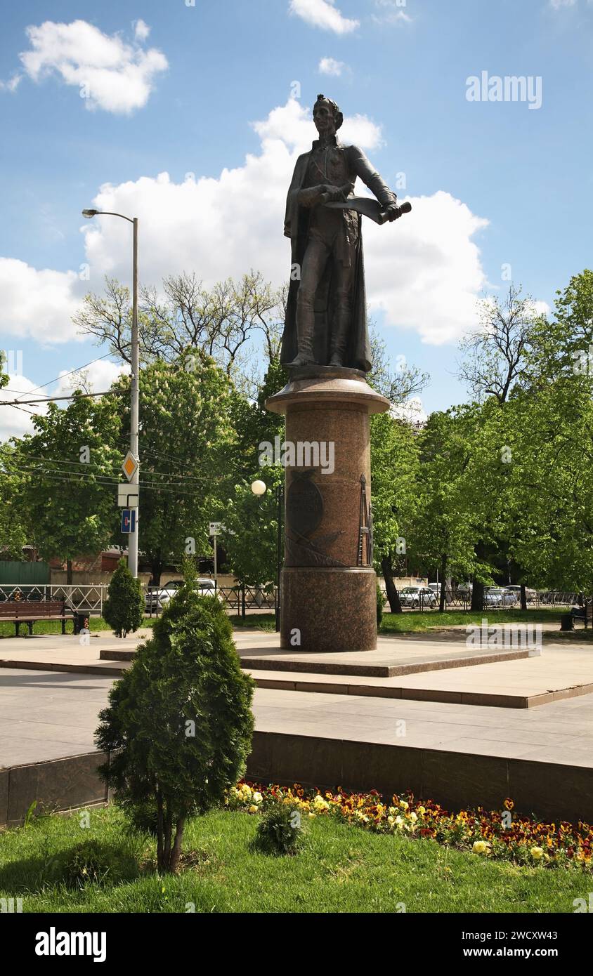 Denkmal für Alexander Suworow in Krasnodar. Russland Stockfoto