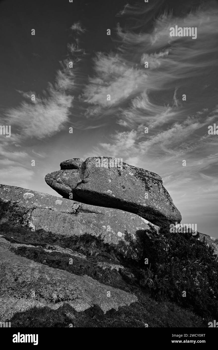 TRENCROM HILL GRANIT FELSFORMATIONEN Stockfoto