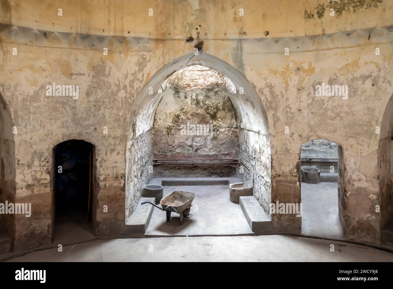 Das historische DEVE Hamam, oder Deva Bath, DEVE Hamam, wurde im 16. Jahrhundert in einem historischen Wahrzeichen in Diyarbakir, Türkei, erbaut Stockfoto