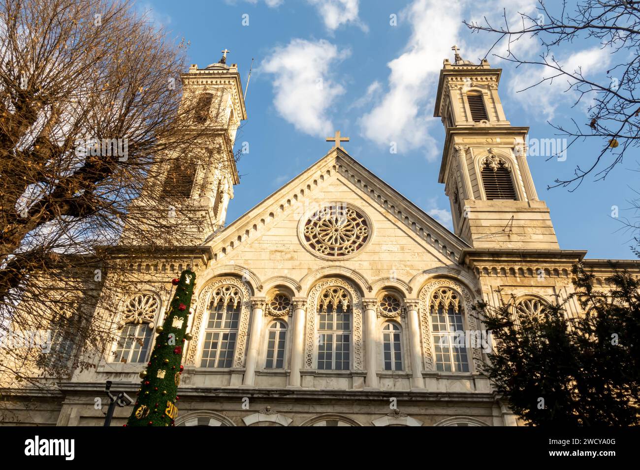 Hagia Triada Griechisch-Orthodoxe Kirche. Griechisch-orthodoxe Kirche in Istanbul Türkei Stockfoto