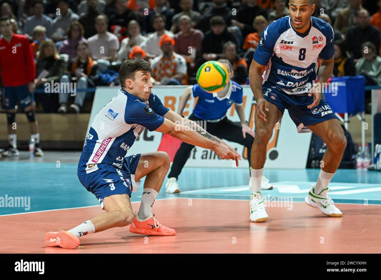 Berlin, Deutschland 17. Januar 2024 CL Volleyball 2023/2024 Berlin